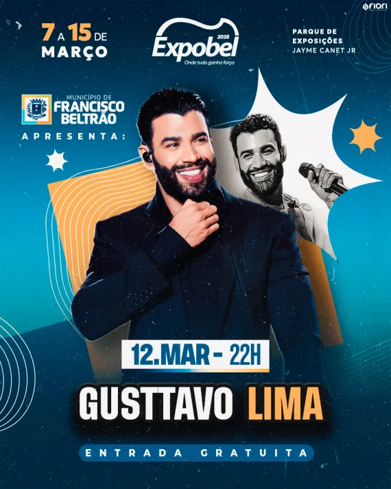Expobel 2026: Show com Gustavo Lima