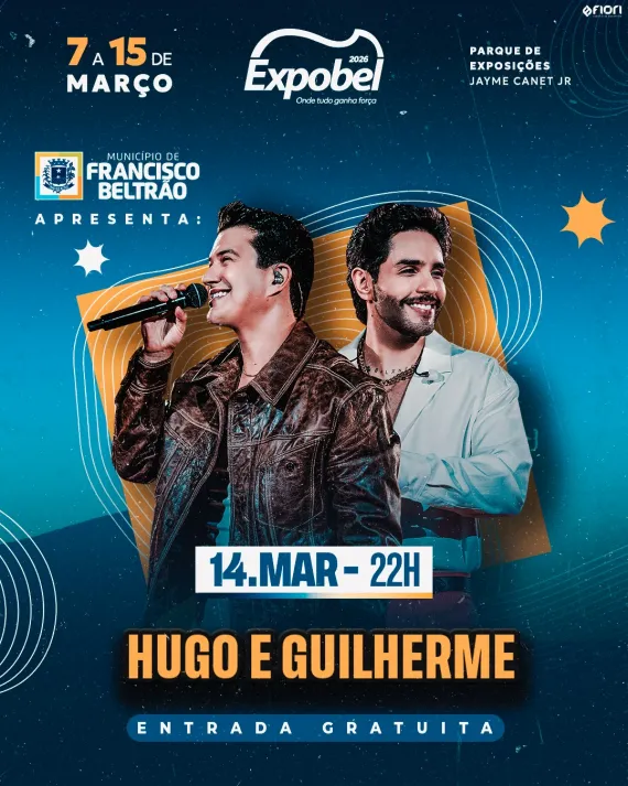 Expobel 2026: Show com Hugo & Guilherme