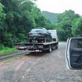 Carro do homem estava com a documentação atrasada e foi apreendido (Foto: PMRv)