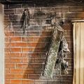 Ar condicionado ficou totalmente destruído (Foto: Corpo de Bombeiros)