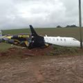 Avião caiu minutos depois de decolar em Chapecó (Foto: Redes sociais)