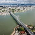 Vista aérea de Florianópolis (SC) — Foto: Eduardo Valente/Secom/Divulgação