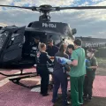 Após ser avaliada, a vítima foi conduzida ao Hospital Regional do Oeste, em Chapecó, pelo helicóptero, acompanhado dos socorristas do Samu Aeromédico.