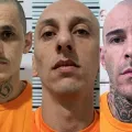 Edilson dos Santos, Fábio Voytylaki, Victor Goedert fugiram de penitenciária em SC e são procurados — Foto: Sejuri/Divulgação
