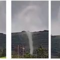 Imagens de tornado foram registradas por populares (Foto: Defesa Civil)