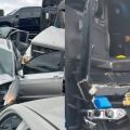 Batida na BR-277, em Balsa Nova, envolveu dezenas veículos — Foto: Paulo Henrique Feliz