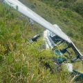 Monomotor encontrado em Doutor Ulysses, no Paraná — Foto: Corpo de Bombeiros