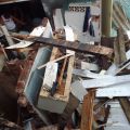 Edícula ficou completamente destruída (Foto: Corpo de Bombeiros)