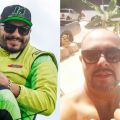 Piloto de Fórmula Truck Márcio da Rosa e o assessor parlamentar Roberto Cardoso