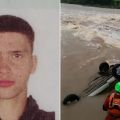 Carro onde estava Mario César Trielweiler Gonçalves, de 21 anos, caiu e foi pela água de um arroio